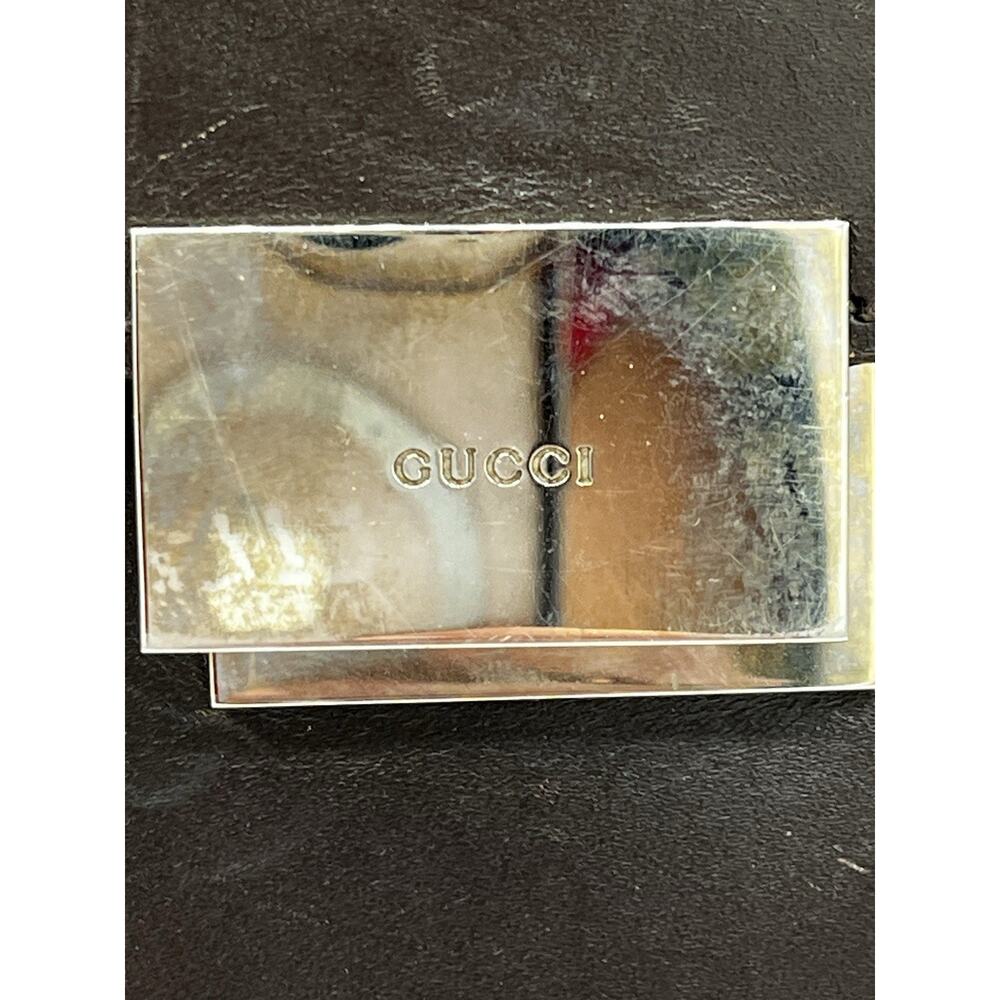 Vintage Gucci Dark Brown Leather Briefcase Combination Lock Made Italy AS IS - Picture 5 of 15